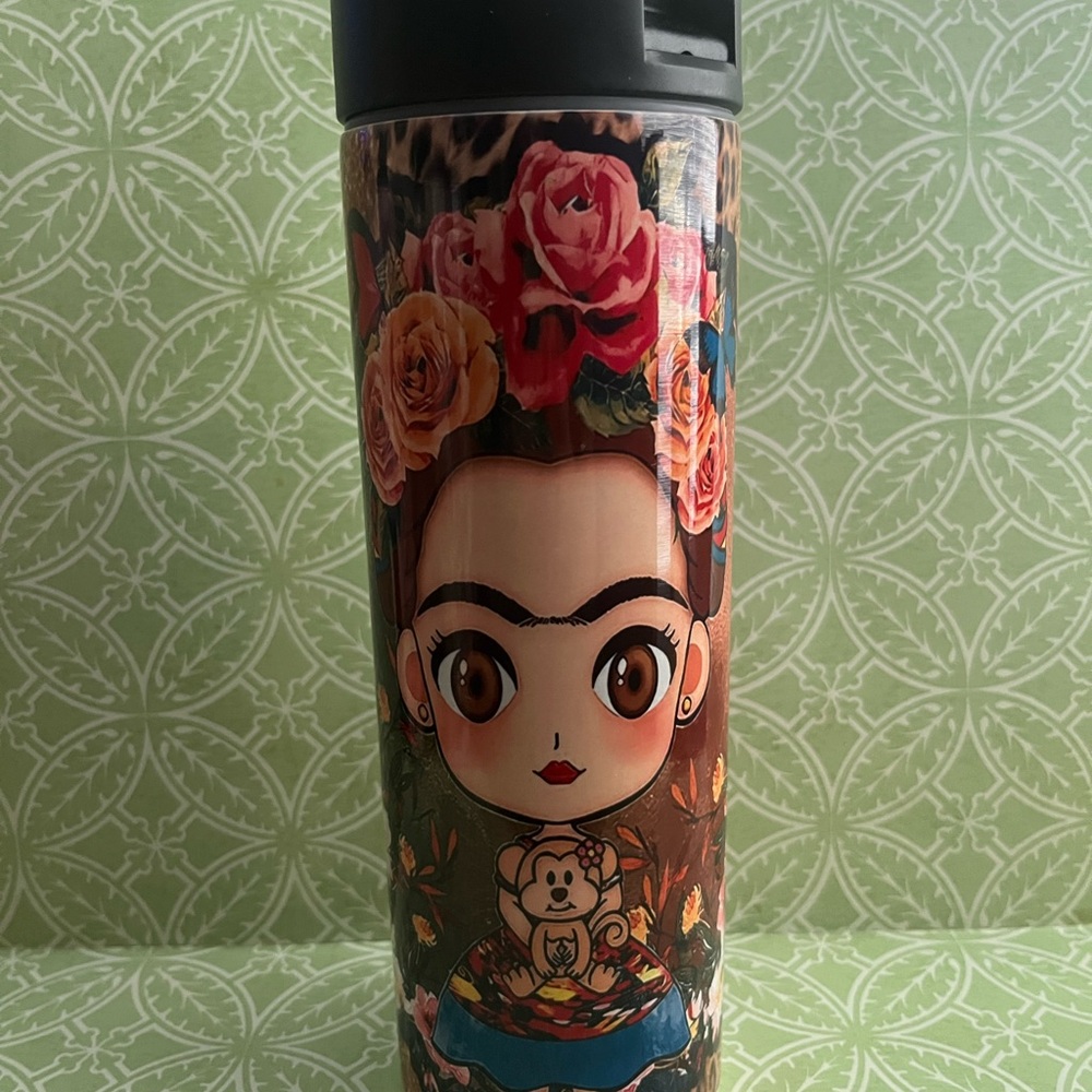 Floral Art Travel Mug